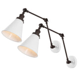 Vine 7" Adjustable Arm Metal LED Wall Sconce