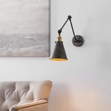 Vine 7" Adjustable Arm Metal LED Wall Sconce