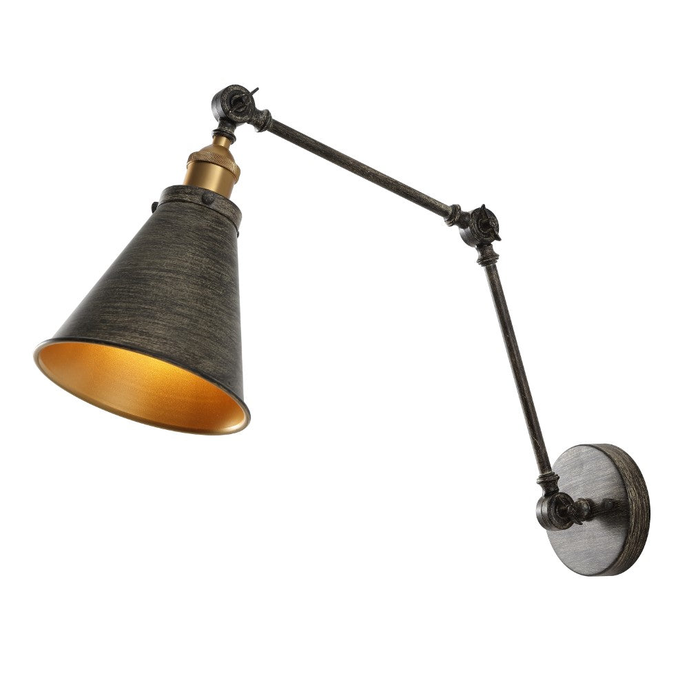 Vine 7" Adjustable Arm Metal LED Wall Sconce
