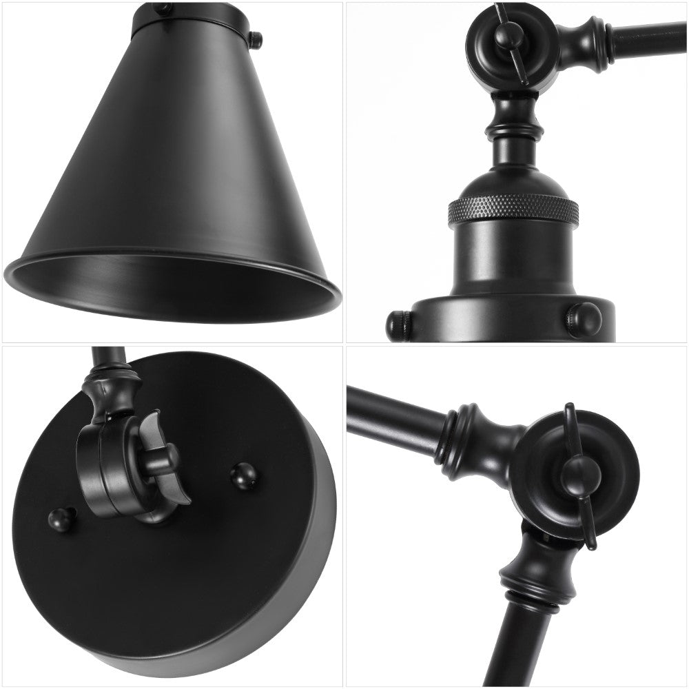 Vine 7" Adjustable Arm Metal LED Wall Sconce