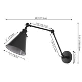 Vine 7" Adjustable Arm Metal LED Wall Sconce