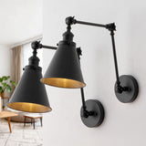 Vine 7" Adjustable Arm Metal LED Wall Sconce