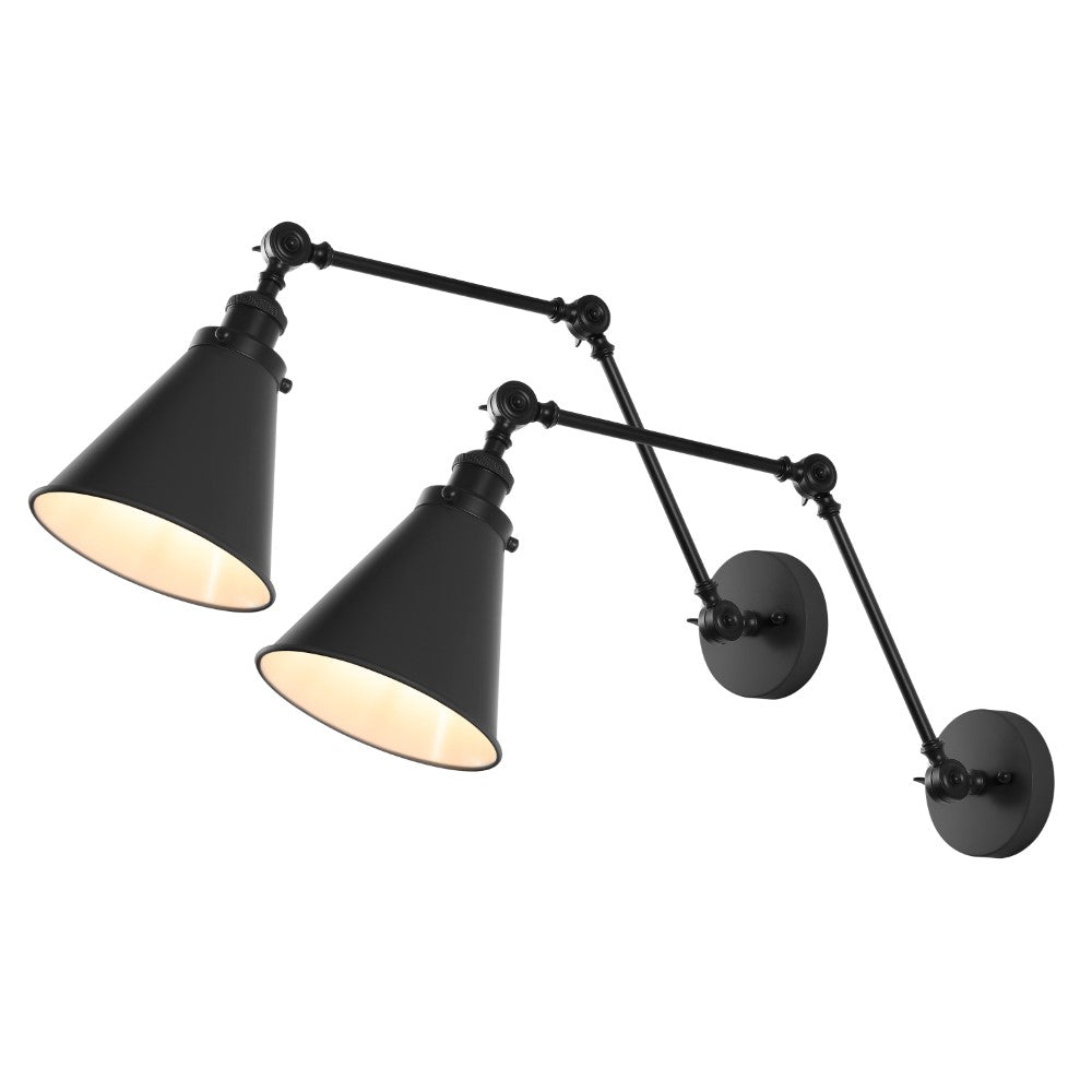 Vine 7" Adjustable Arm Metal LED Wall Sconce