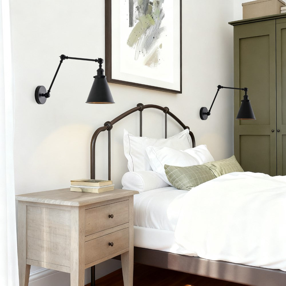 Vine 7" Adjustable Arm Metal LED Wall Sconce