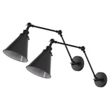 Vine 7" Adjustable Arm Metal LED Wall Sconce
