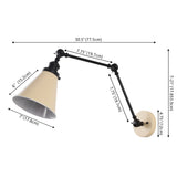 Vine 7" Adjustable Arm Metal LED Wall Sconce