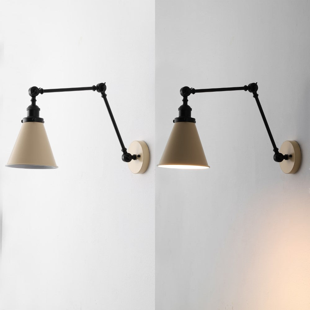 Vine 7" Adjustable Arm Metal LED Wall Sconce