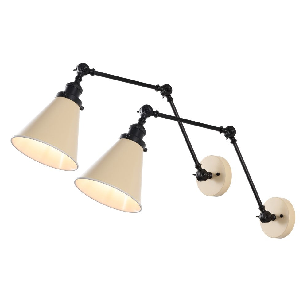 Vine 7" Adjustable Arm Metal LED Wall Sconce