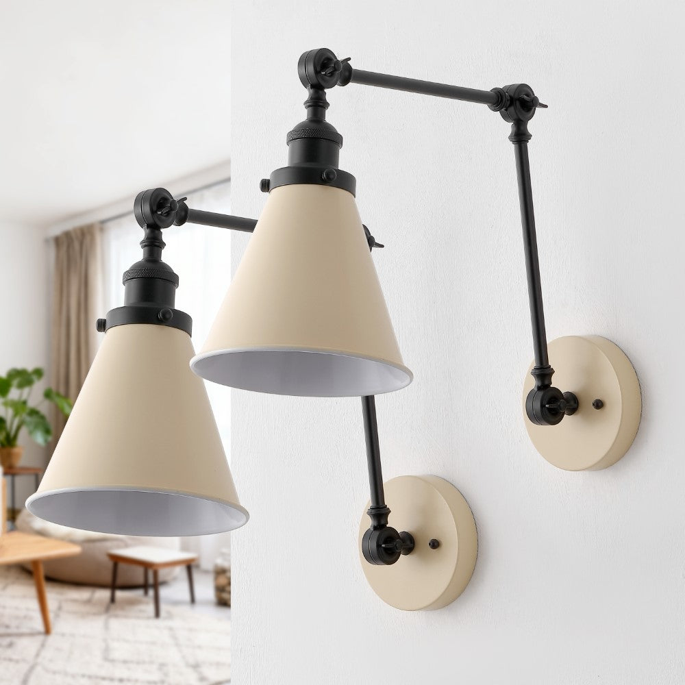 Vine 7" Adjustable Arm Metal LED Wall Sconce