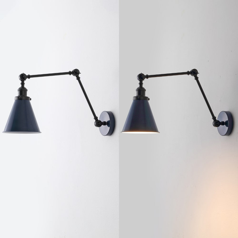Vine 7" Adjustable Arm Metal LED Wall Sconce