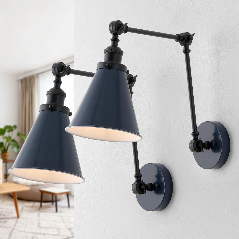 Vine 7" Adjustable Arm Metal LED Wall Sconce