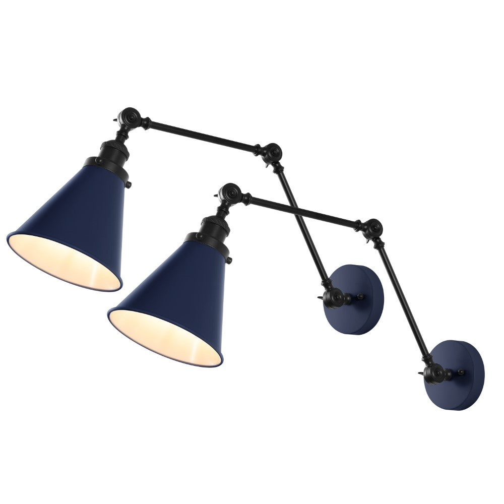 Vine 7" Adjustable Arm Metal LED Wall Sconce