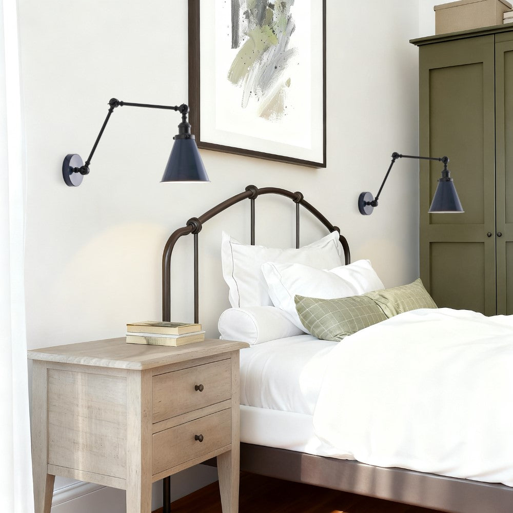 Vine 7" Adjustable Arm Metal LED Wall Sconce