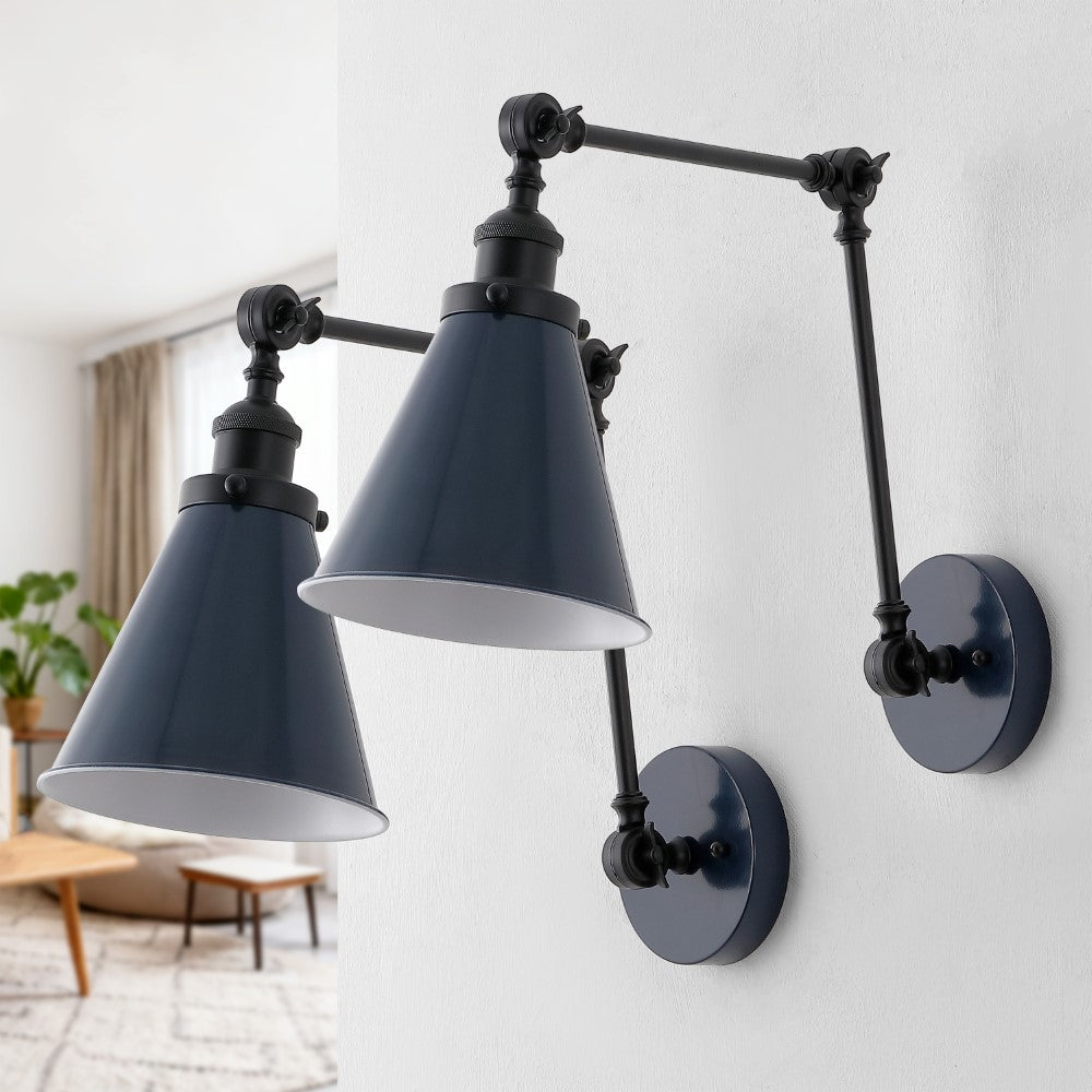 Vine 7" Adjustable Arm Metal LED Wall Sconce