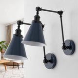 Vine 7" Adjustable Arm Metal LED Wall Sconce