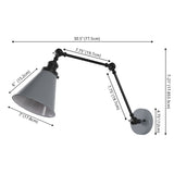 Vine 7" Adjustable Arm Metal LED Wall Sconce