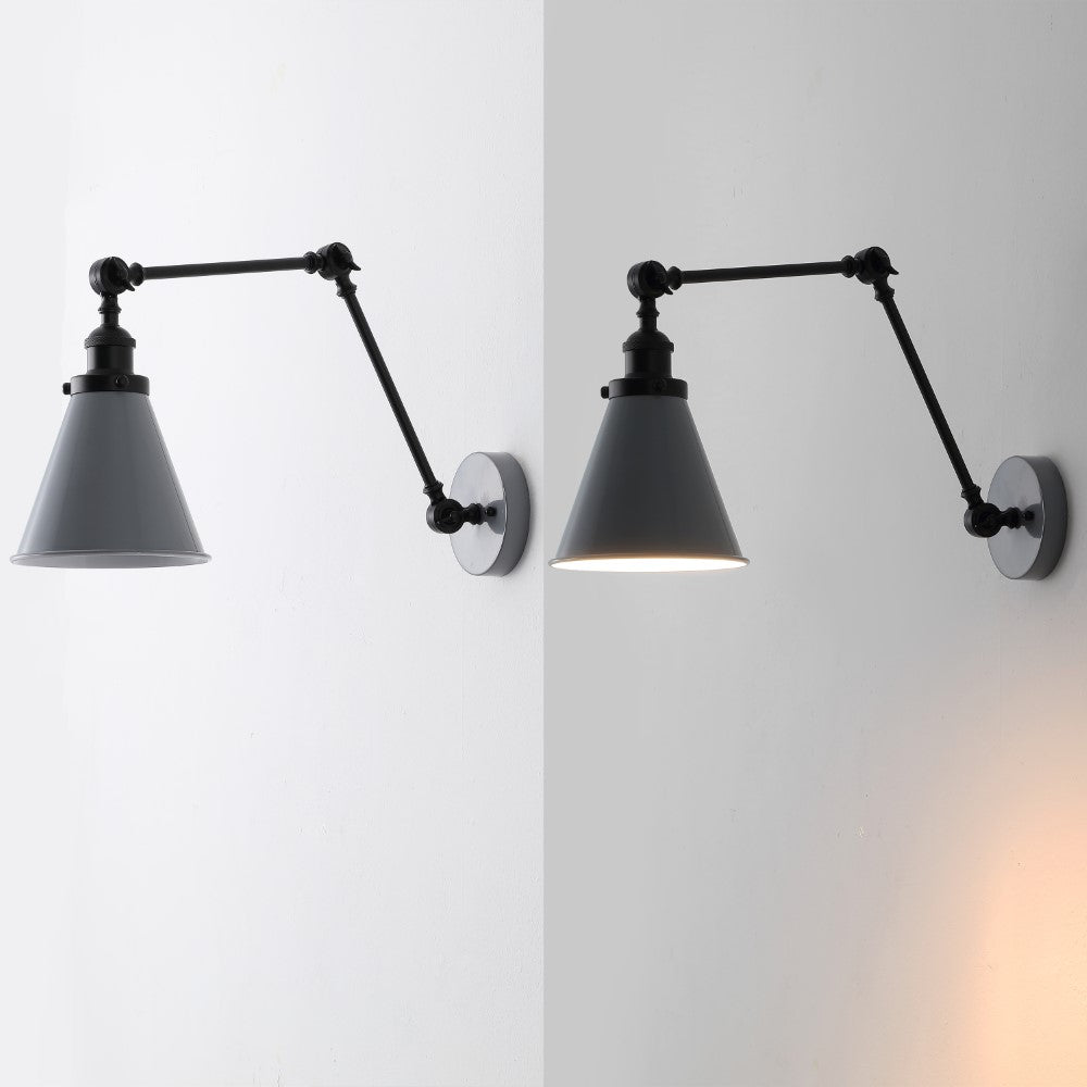 Vine 7" Adjustable Arm Metal LED Wall Sconce
