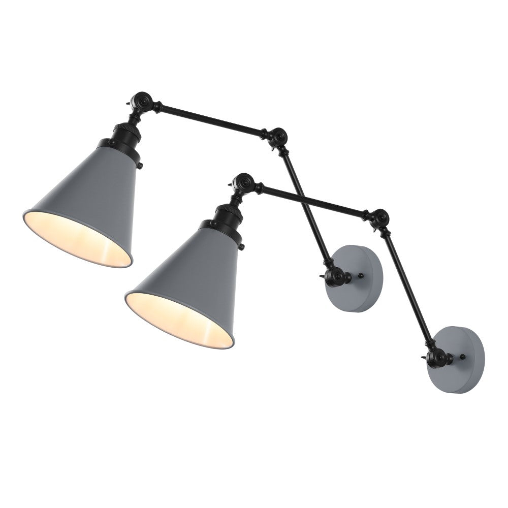 Vine 7" Adjustable Arm Metal LED Wall Sconce