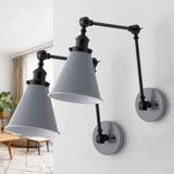 Vine 7" Adjustable Arm Metal LED Wall Sconce