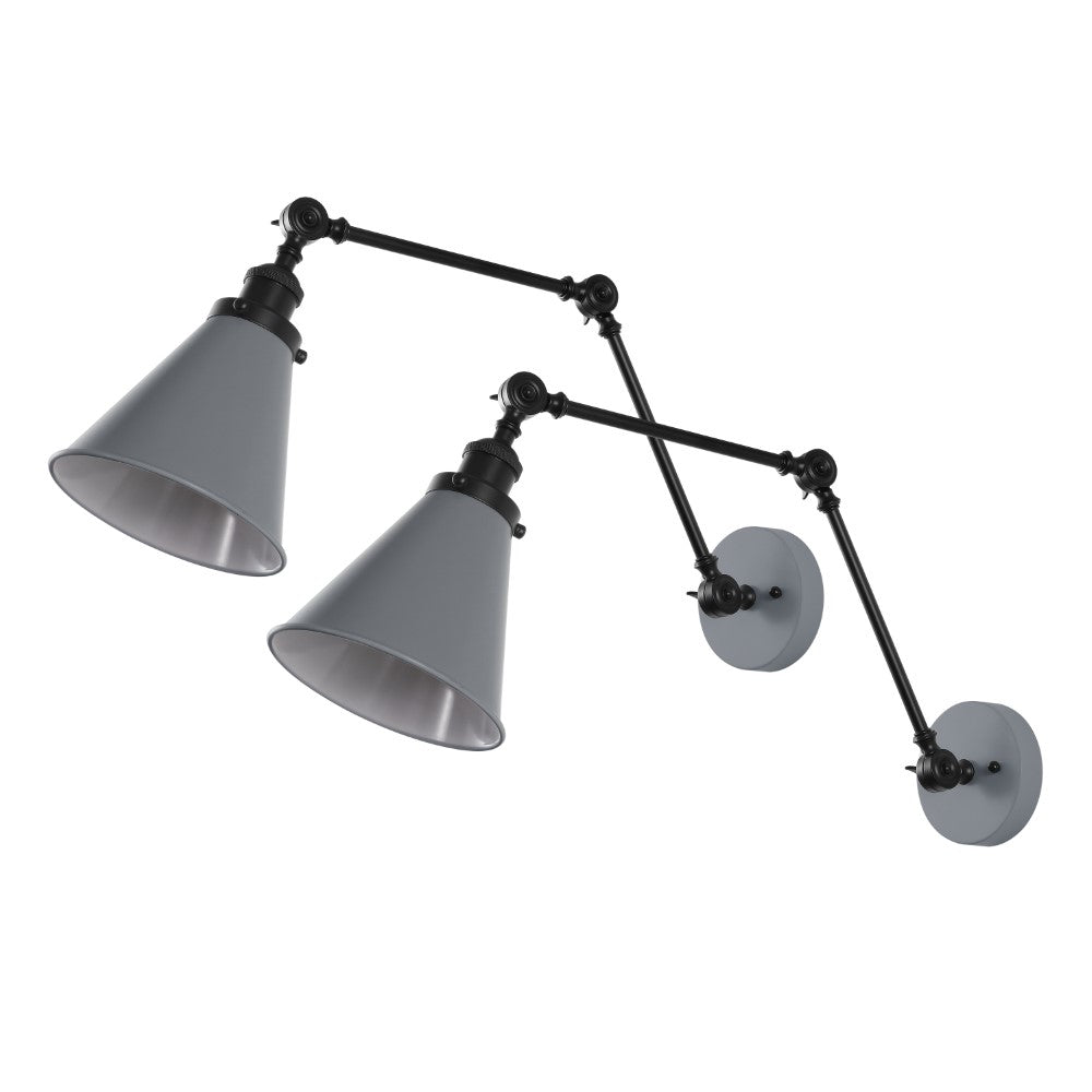 Vine 7" Adjustable Arm Metal LED Wall Sconce