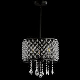 Axum Metal/Crystal Adjustable LED Drop Chandelier