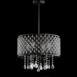 Axum Metal/Crystal Adjustable LED Drop Chandelier