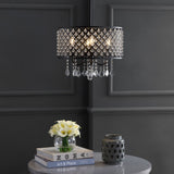 Axum Metal/Crystal Adjustable LED Drop Chandelier