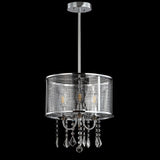 Mingle 13" Metal/Crystal Adjustable LED Drop Chandelier