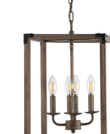 Breakneck Adjustable Iron Rustic Farmhouse LED Pendant