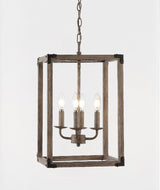 Breakneck Adjustable Iron Rustic Farmhouse LED Pendant