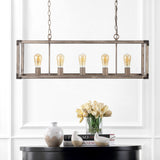 Breakneck 8.13" Adjustable Iron Rustic Farmhouse LED Pendant