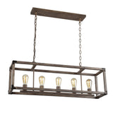 Breakneck 8.13" Adjustable Iron Rustic Farmhouse LED Pendant