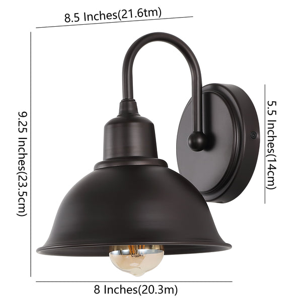Dimension Image Oil Rubbed Bronze / 1 Light