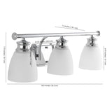 Wak Metal/Glass Contemporary Modern LED Vanity Light