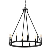 Ken Ring 28" Iron Rustic Farmhouse LED Chandelier