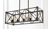 Converse 16" 3-Light Adjustable Iron Rustic Farmhouse LED Pendant
