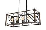 Converse 16" 3-Light Adjustable Iron Rustic Farmhouse LED Pendant