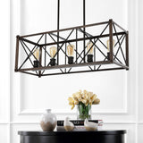 Converse 16" 3-Light Adjustable Iron Rustic Farmhouse LED Pendant
