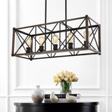 Converse 16" 3-Light Adjustable Iron Rustic Farmhouse LED Pendant
