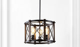 Converse 16" 3-Light Adjustable Iron Rustic Farmhouse LED Pendant