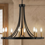 Mansfield Adjustable Iron Transitional Modern LED Chandelier