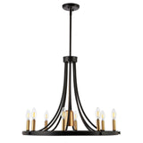 Mansfield Adjustable Iron Transitional Modern LED Chandelier