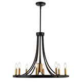 Mansfield Adjustable Iron Transitional Modern LED Chandelier