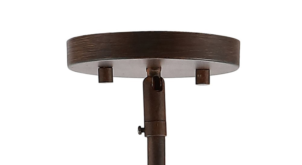 Tuxis 12.5" Adjustable Iron Rustic Industrial LED Pendant