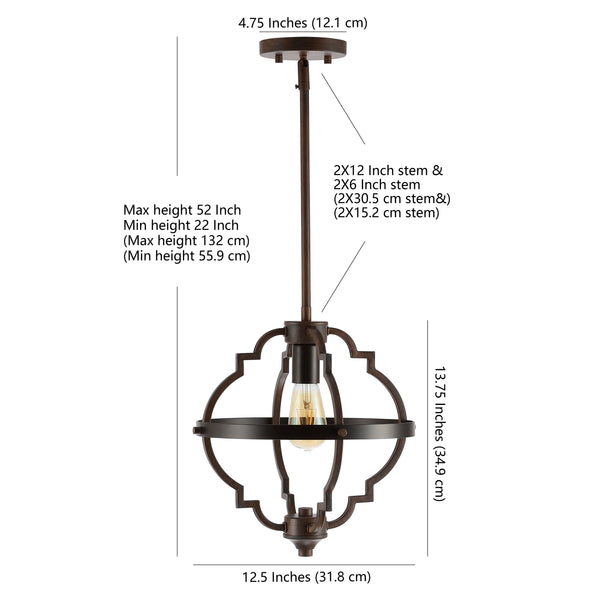 Dimension Image Oil Rubbed Bronze