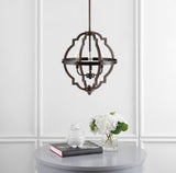 Tuxis 16.75" 3-Light Adjustable Iron Rustic Industrial LED Pendant
