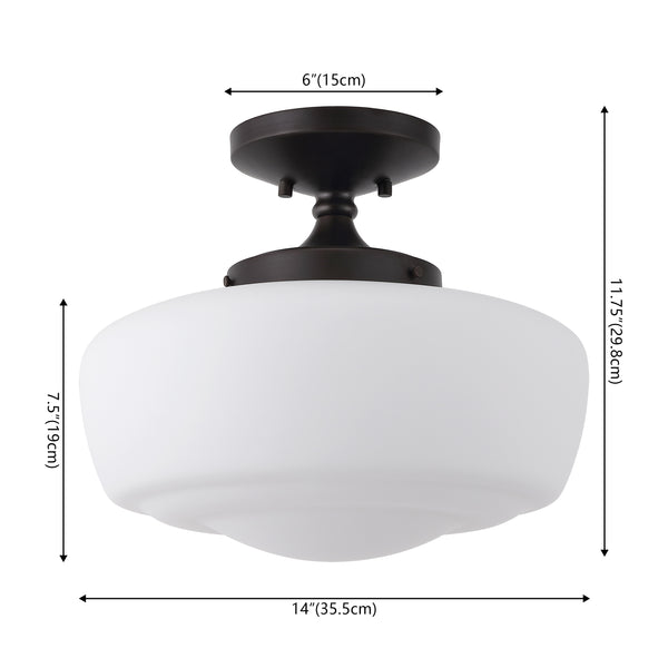 Dimension Image Oil Rubbed Bronze/Frosted