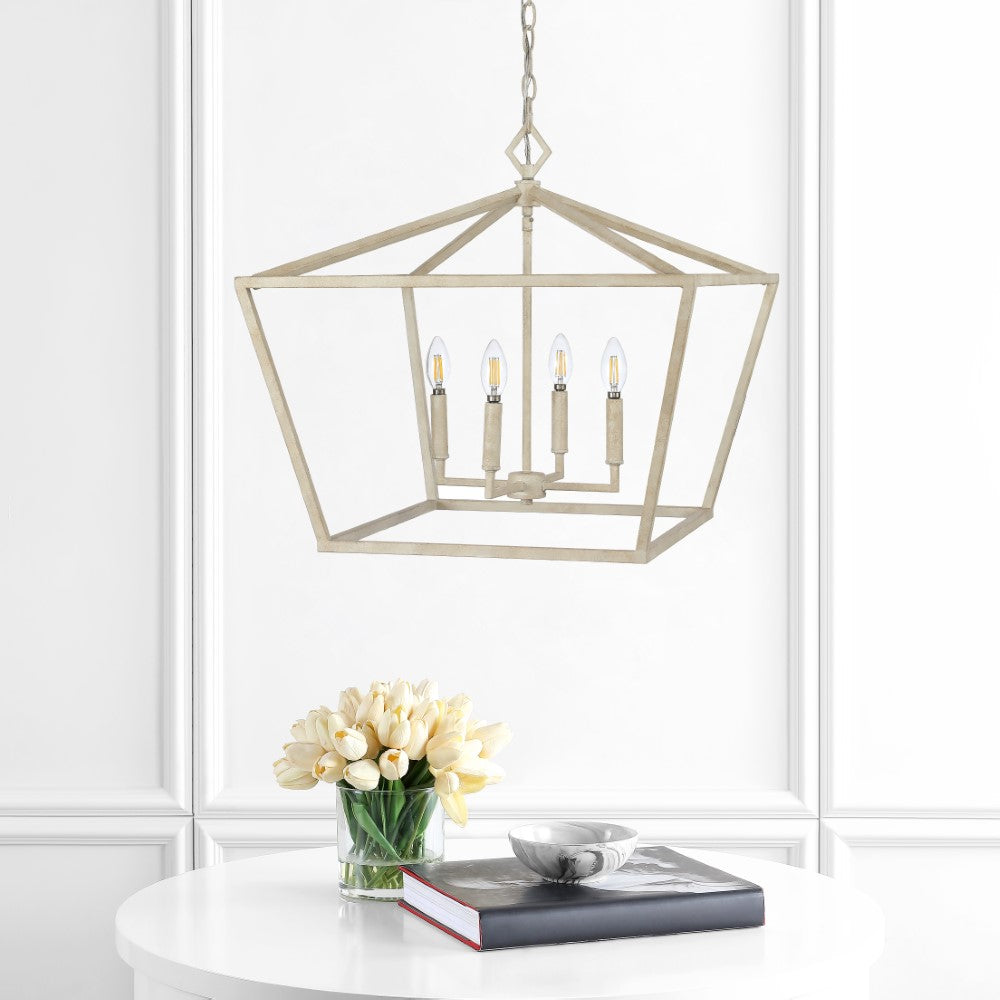 Zoar 23" 4-Light Adjustable Iron Rustic Glam LED Pendant