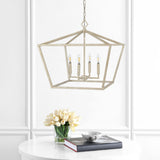 Zoar 23" 4-Light Adjustable Iron Rustic Glam LED Pendant