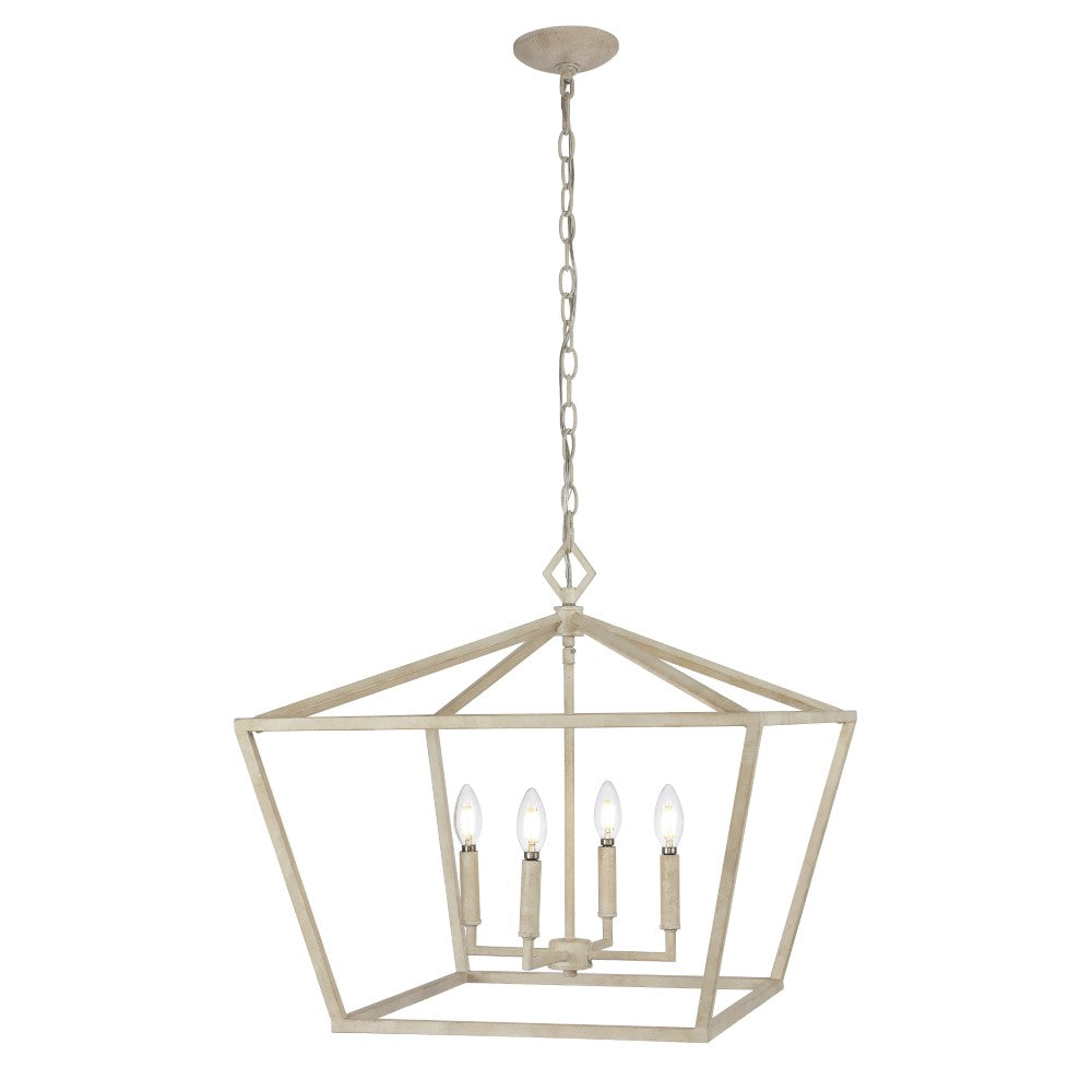 Zoar 23" 4-Light Adjustable Iron Rustic Glam LED Pendant